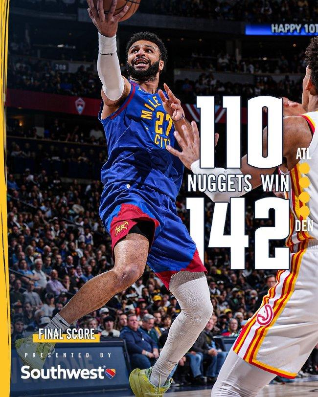 掘金客场大胜老鹰排名上升 掘金客场大胜老鹰排名上升